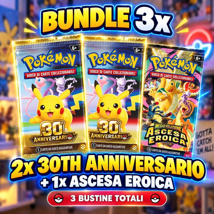 Lotto 4 - Bundle x3 Bustine (2x 30th Anniversario 1x Ascesa Eroica) imagen 1